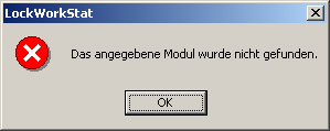 Modul-Fehlermeldung